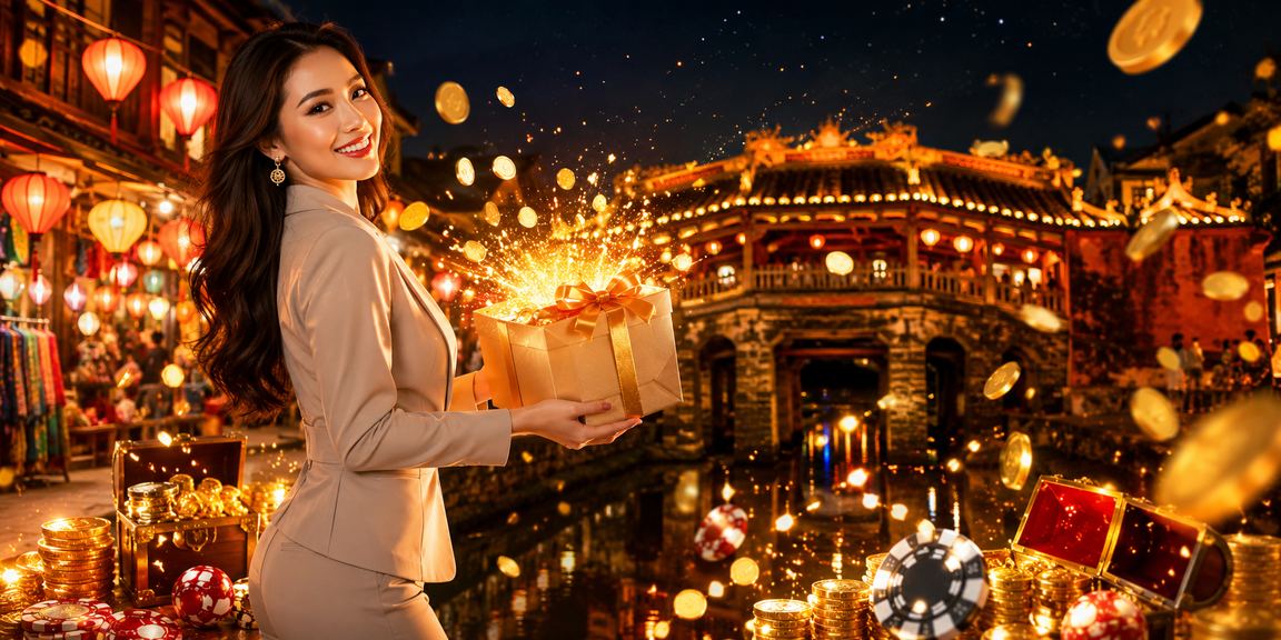 Không khí đặt cược bóng đá tại chợ đêm Hội An với đèn lồng rực rỡ về đêm