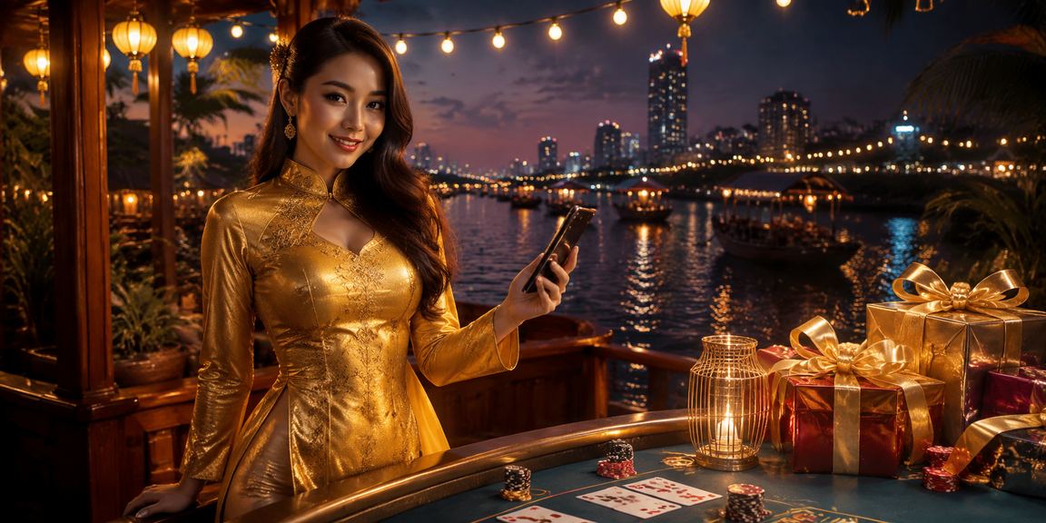 Không khí giải trí sôi động tại vùng đồng bằng sông Cửu Long với trò chơi bài và áo dài